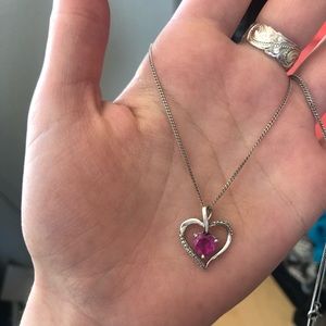 Pink Heart Necklace